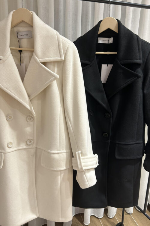 Twenty29 Demy Midi Coat in Black - Image 2