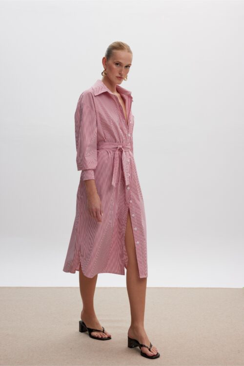 Ciel Concept La Vie En Ciel Red Stripes Dress - Image 3