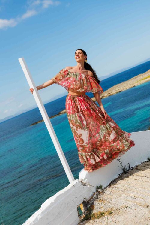 Iraida Cielo Set in Orange