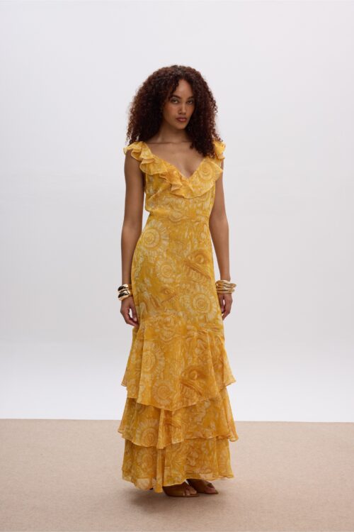 Ciel Concept Sun Pearl Ruffle Dress