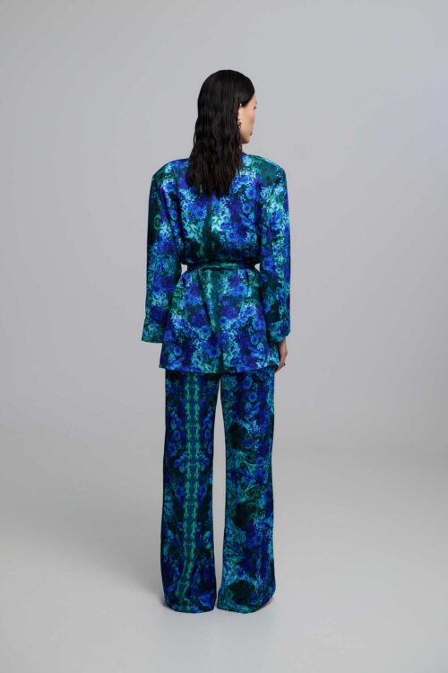 Iraida Josie blue satin set - Image 2