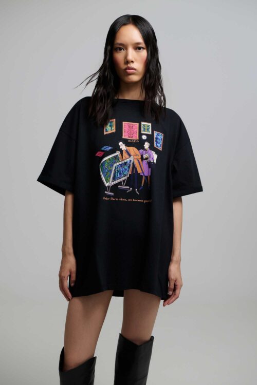 Iraida Marbel Oversized T-shirt - Image 1