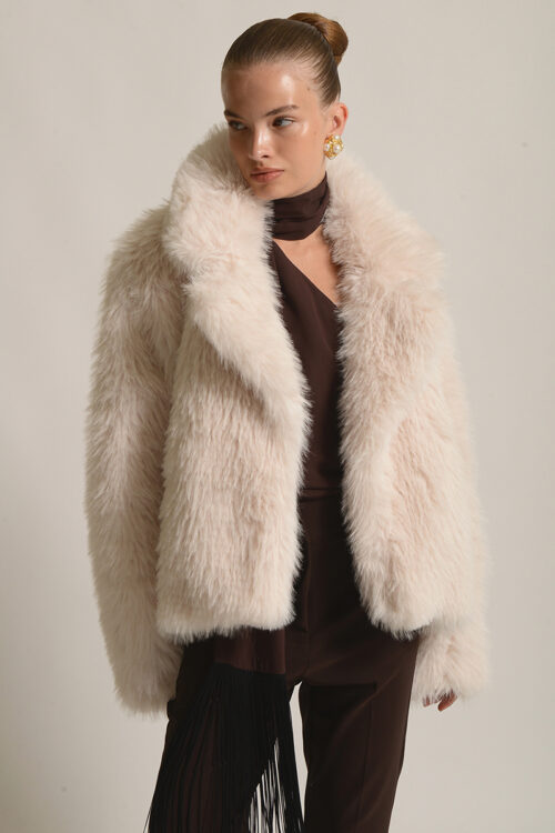 Twenty29 Tonia Eco-fur in Ecru - Image 1