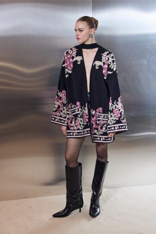 Ciel Concept Winter Blossom Knit Cardigan - Image 3