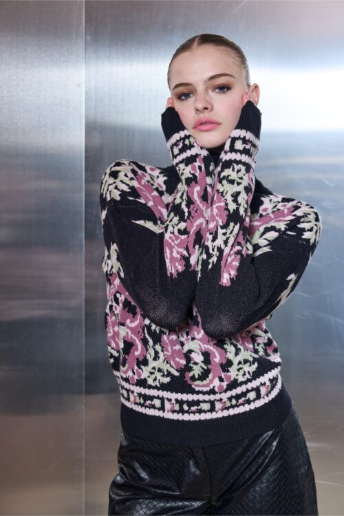 Ciel Concept Winter Blossom Knit Sweater - Image 3