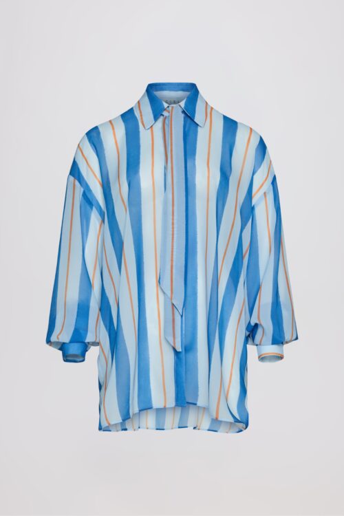 Ciel Concept Blue Stripped Shirt - Image 2