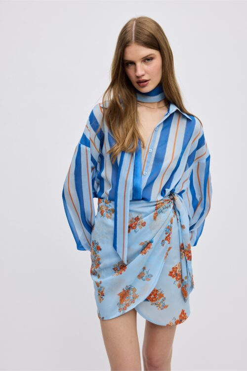 Ciel Concept Blue Stripped Shirt - Image 1